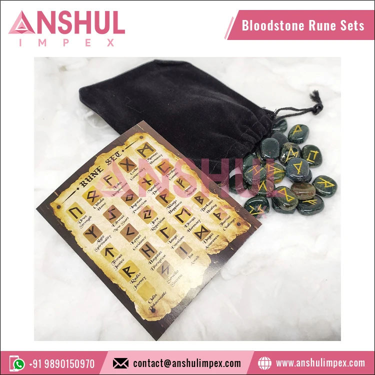 Оптовая продажа набор резных натуральных фиолетовых аметистов рун небольшого размера