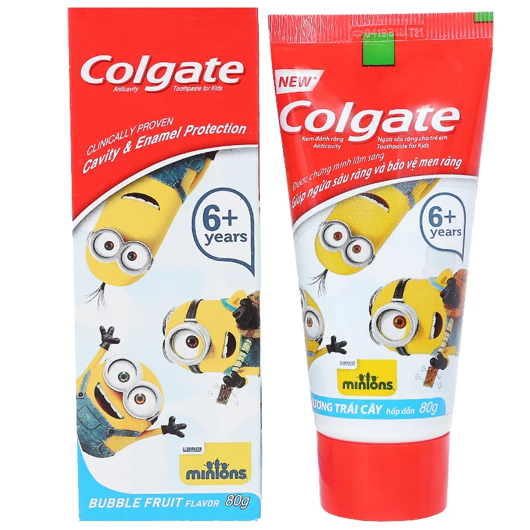 
Colgatte зубная паста для детей Minion Bubble фрукты 80 г x48 