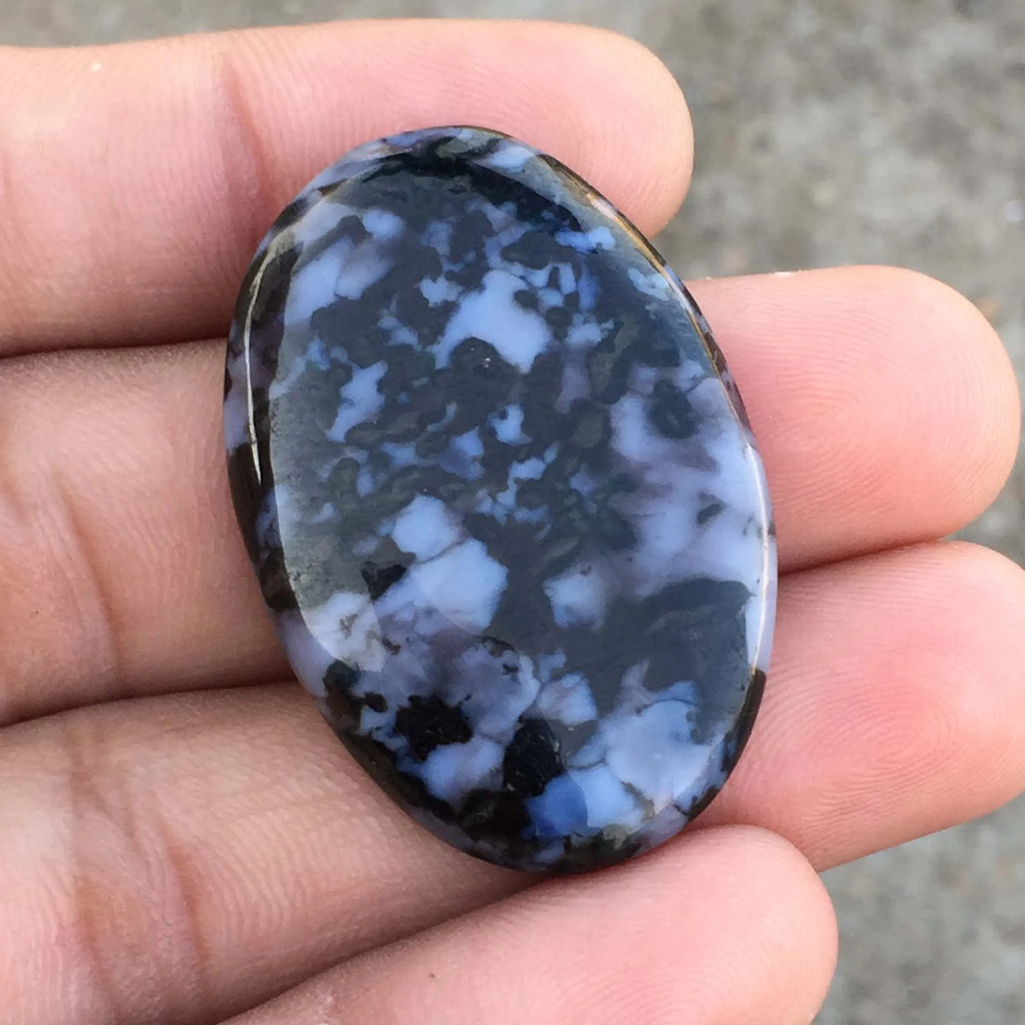 Indigo Gabbro Jasper Gemstone Smooth Polished Handmade Stone Wholesale Supplier