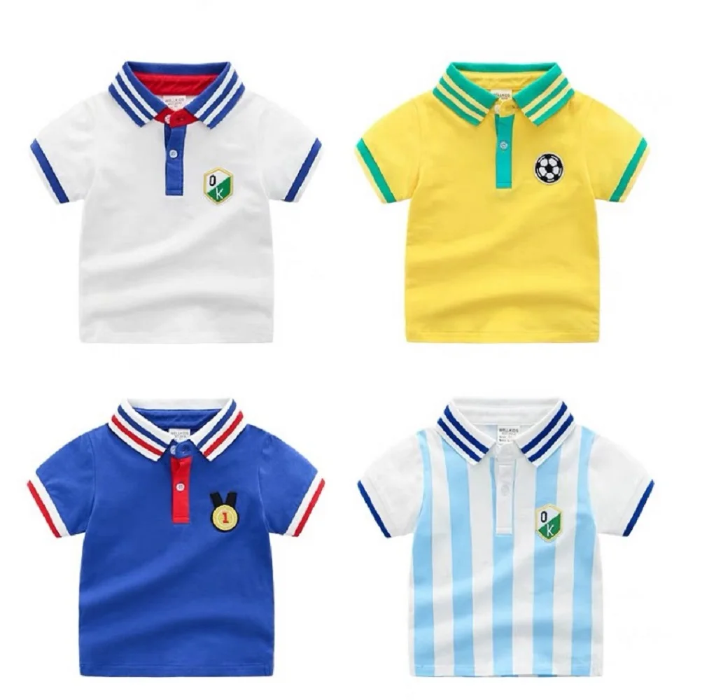  Детские полосатые рубашки поло для мальчиков и производитель детских рубашек