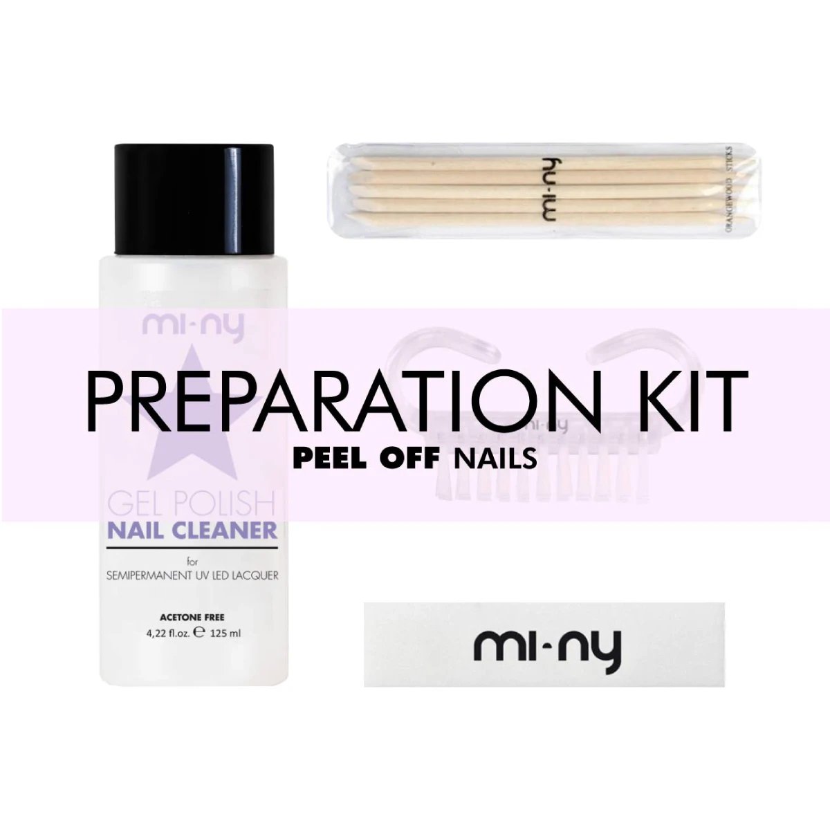 STARTER KIT PEEL OFF GEL POLISH, PREPARATION KIT WITH PEEL OFF GEL POLISH ONE STEP, BASE + COLOR + TOP IN A SOLE PRODUCT