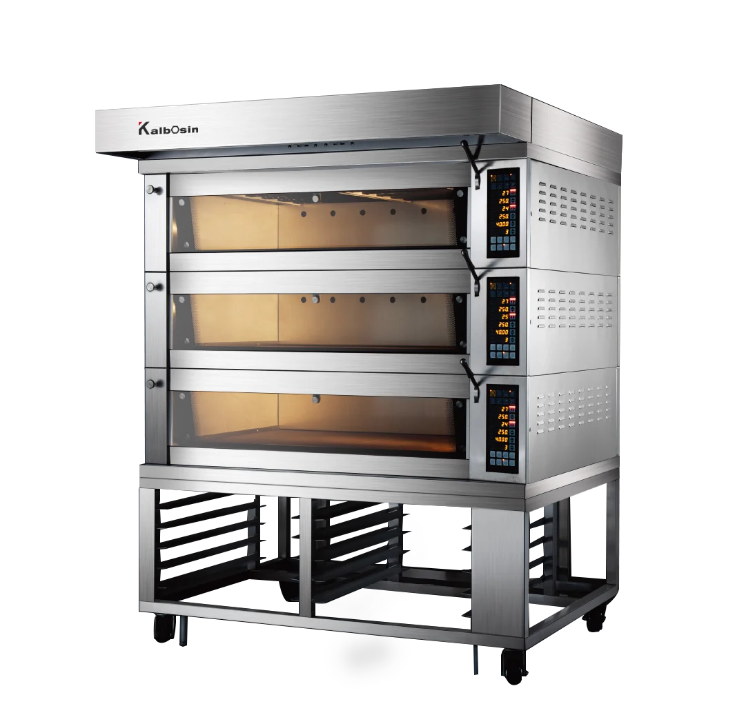 Kalbosin Commercial bread baking machine french baguette bread oven prices Equipment,electric cake 3 deck bakery oven with steam
