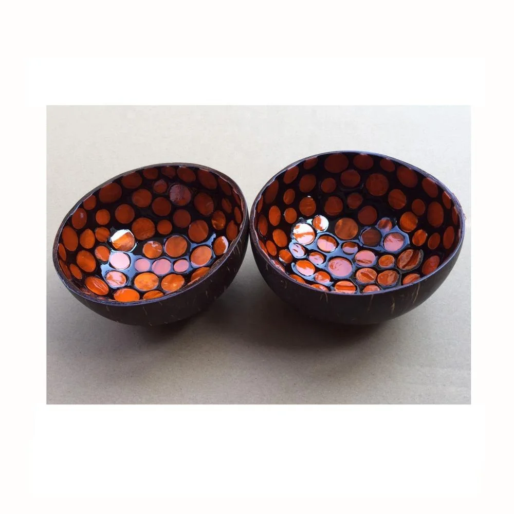 Coconut products High quality eco friendly nice MOP eggshell coconut bowl from Viet Nam Cocobowl and spoons