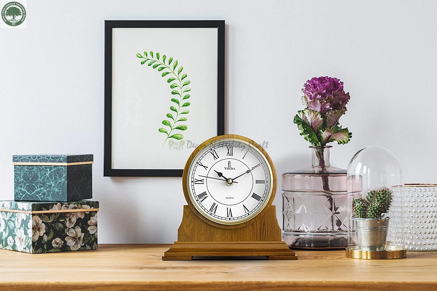 Premium Home Accessories Mantle Clock Antique Battery Operated Wood Non Chiming Grandfather Table Wooden Vintage Life Inc.