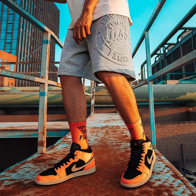 Лучшее качество мужские шорты оверсайз с 3D тиснением флисовые для тренировок на заказ