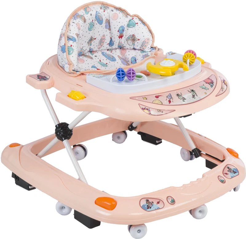 Baby Walker Wholesale Baby Walkers Comfortable Carrier New Model Different Light Melody Activity Toys Table 2024 Baby First Car