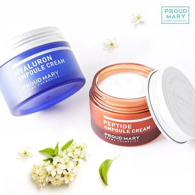 Korean Four types Ampoule Cream ( VitaminC/ Peptide/ Hyaluron acid/ Azulene ) 50g for all skin types