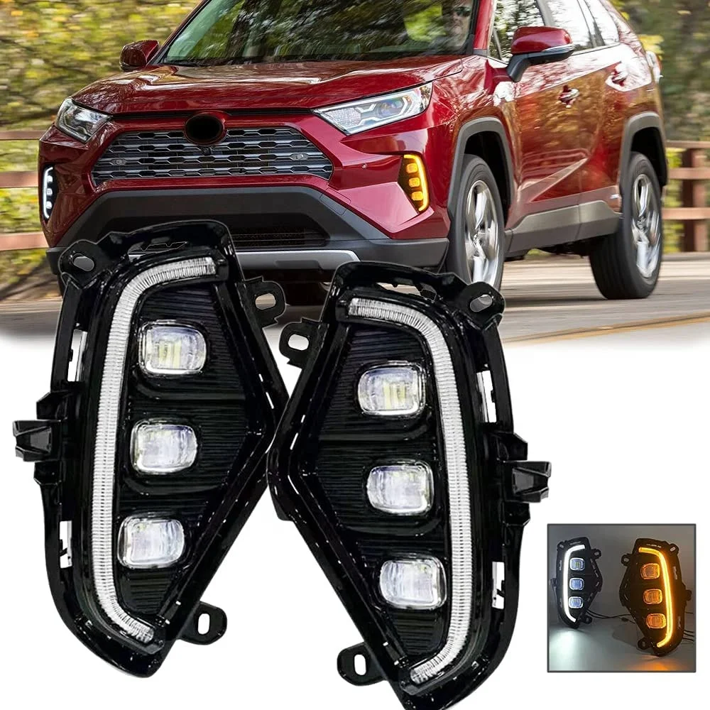 Wenye LED daytime running light for RAV4 fog lamp cover head lamp cheap price from Chinese manufacturers