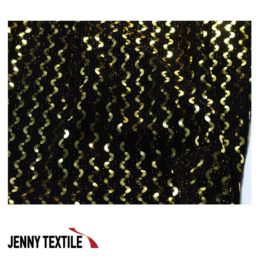 88% Nylon 6% Metallic 6% Spandex Nylon-Metallic Trans Spangle Korea Fabrics Textiles