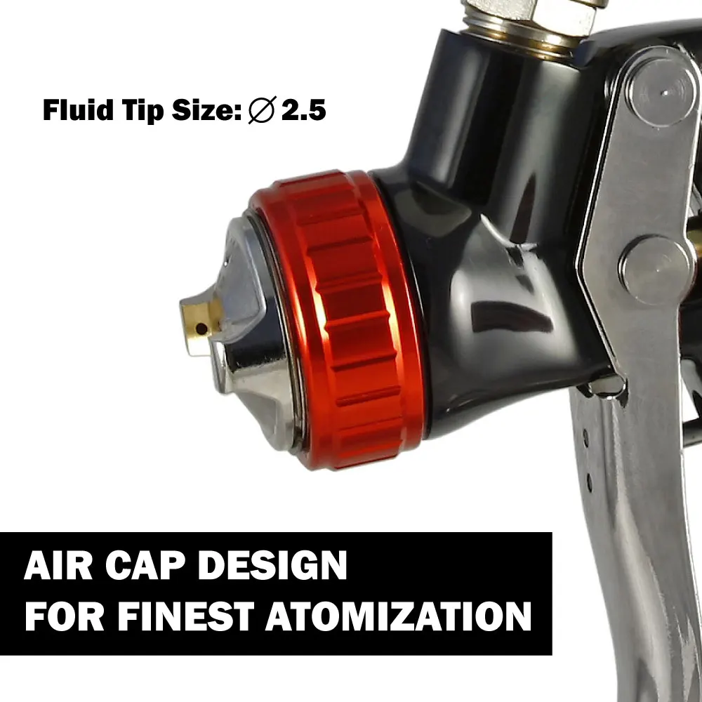 Professional Painting 1.3mm Spray Gun Gravity Feed BP Paint  Taiwan Pneumatic Tools LEMATEC 600 ml Automotive