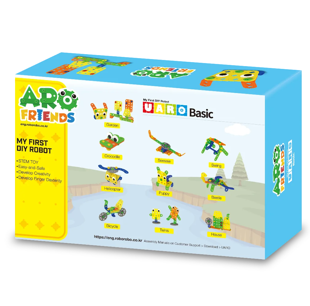 Удивительный инновационный обучающий игрушечный робот UARO BASIC активирует мозг детей