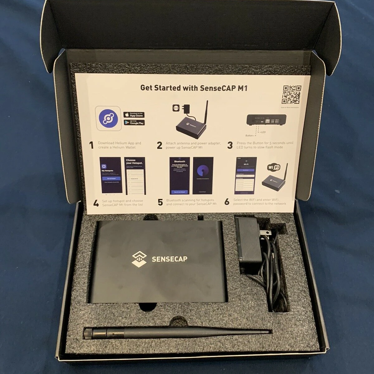 Аутентичная Крытая гелиевая точка доступа SenseCAP US915 M1 HNT Miner... AUTH