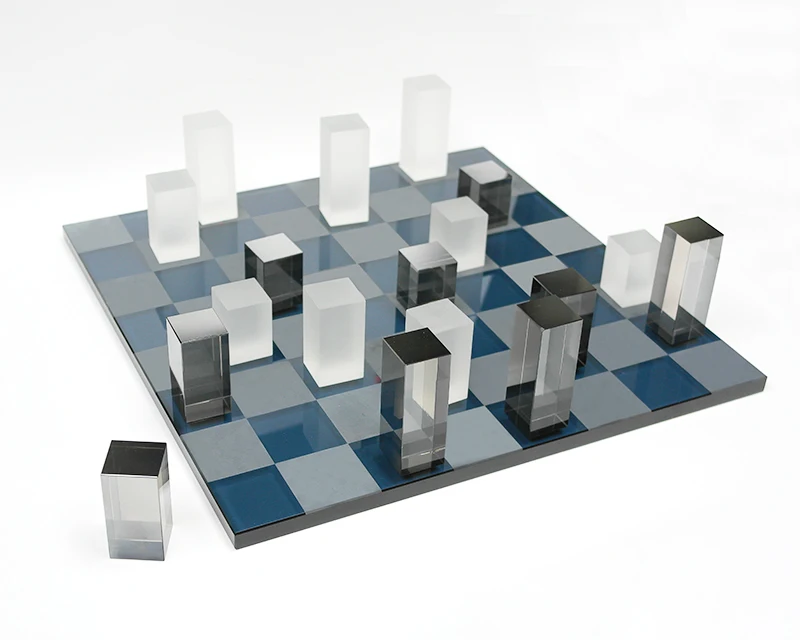 Шахматный набор из хрустального материала Современное украшение шахматная