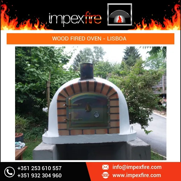 World Wide Supply Top Notch Quality Convection Oven / Turbo Oven Type White Color Wood Fired Commercial Pizza Oven