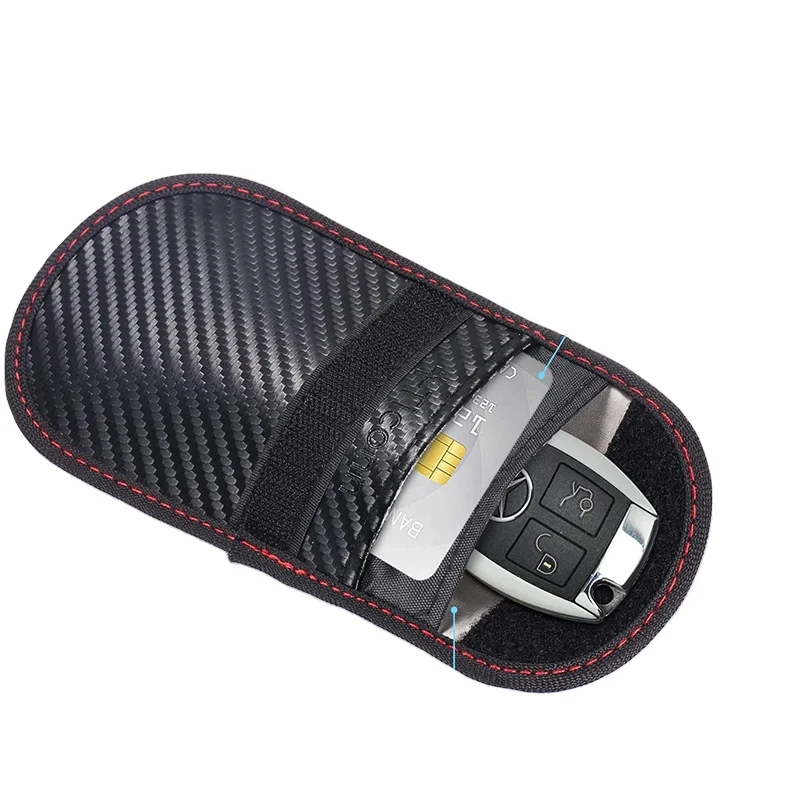 Автомобильный блокировщик сигнала, сумка Faraday для автомобильных ключей, Блокировка сигнала, чехол для ключей RFID блокировщик, сумка для безопасности автомобиля