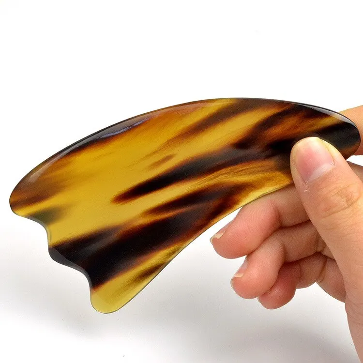 Тарелка Для Массажа Гуаша Черный рожок буйвола треугольная тарелка для соскабливания