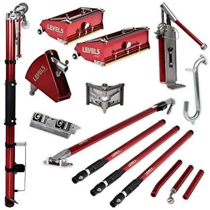 Best Selling  LEVEL 5 PRO MEGA FULL SET WITH EXTENSION HANDLES | NIB Drywall Taping & Finishing Set w/ Flat Boxes Available