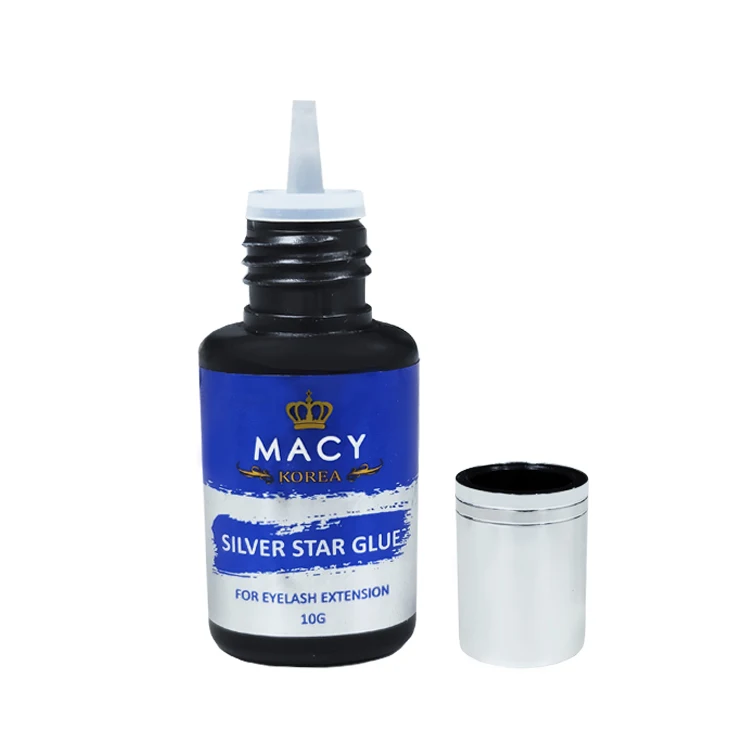 Клей с Серебряной звездой Корея завод по наращиванию ресниц оптовая продажа черные клей для