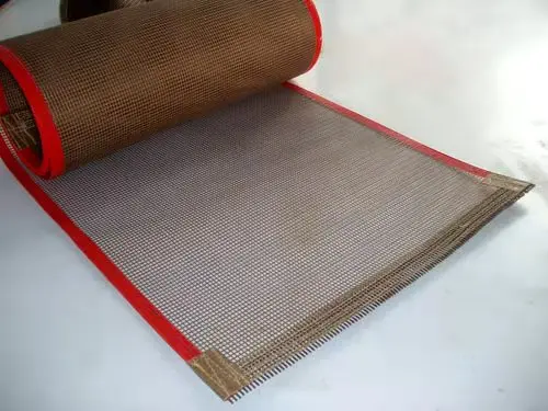 PTFE Coated Open Mesh Conveyor Belt For Textiles Dryers in 4*4mm Mesh Size