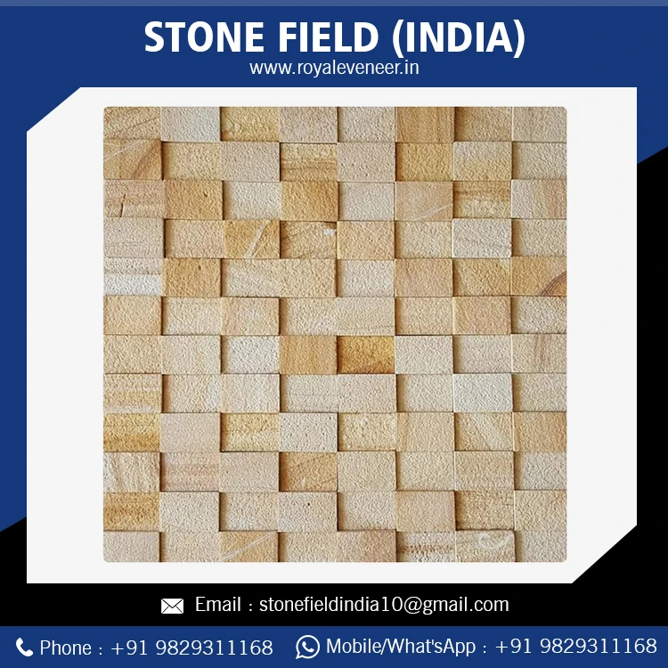New Square Shape Natural Stone Mosaic Panel Buy From The Indian Bulk Supplier Stone Field India