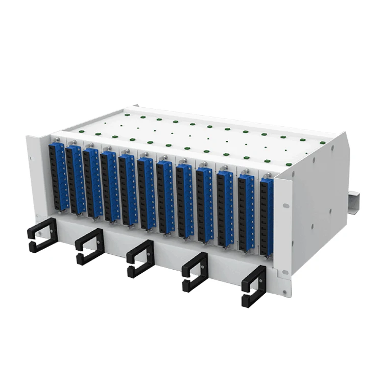 FCST03601 Rack Mounted 19 Inch 144 Ports SC 288cores LC Fiber Optic Subrack Patch Panel ODF With Eurocard Module For Data Center