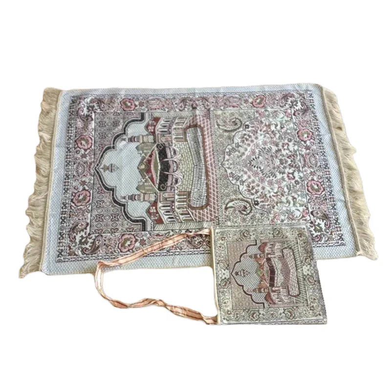 
Mosque carpet portable prayer rug foldable prayer mat of muslim from China 