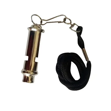 Survival-Grade Long Brass and Iron Metropolitan Whistle for Outdoor Usage