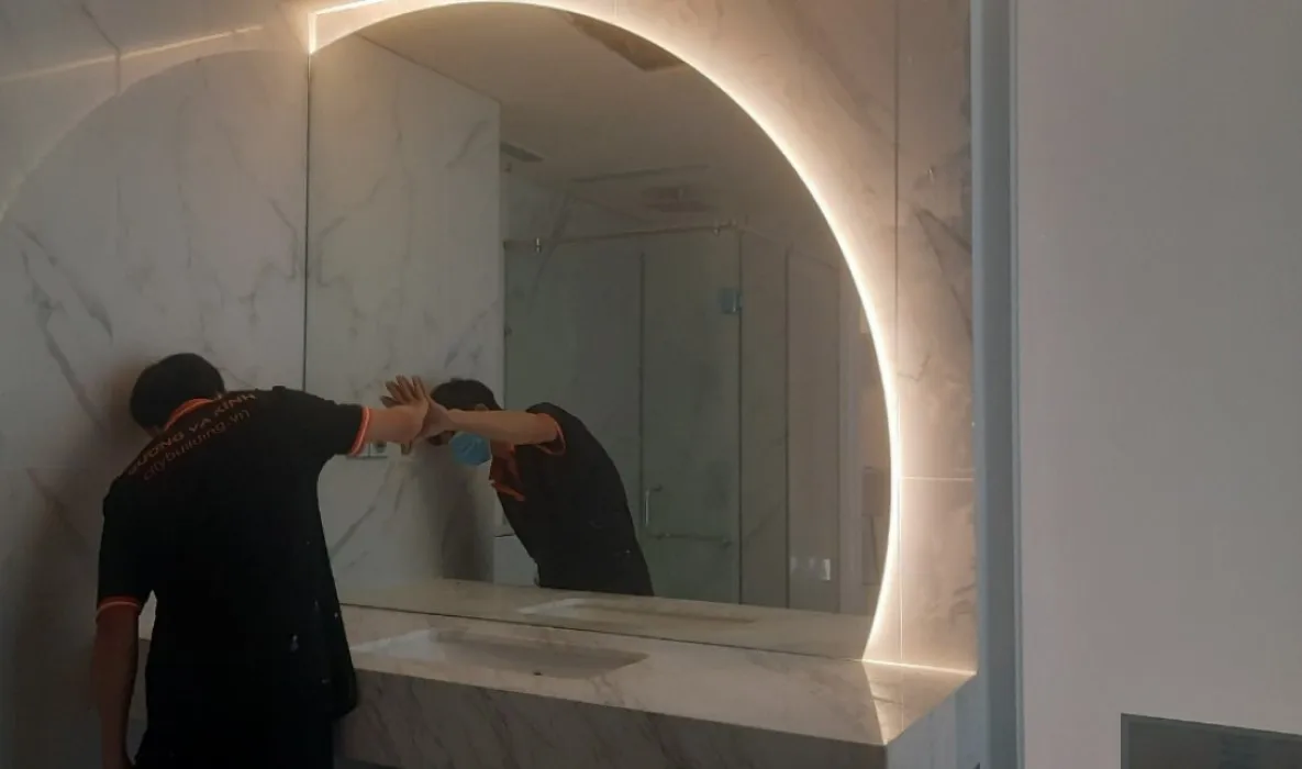 Полукруглая Светодиодная лента, зеркальная декоративная стена, сделано во Вьетнаме