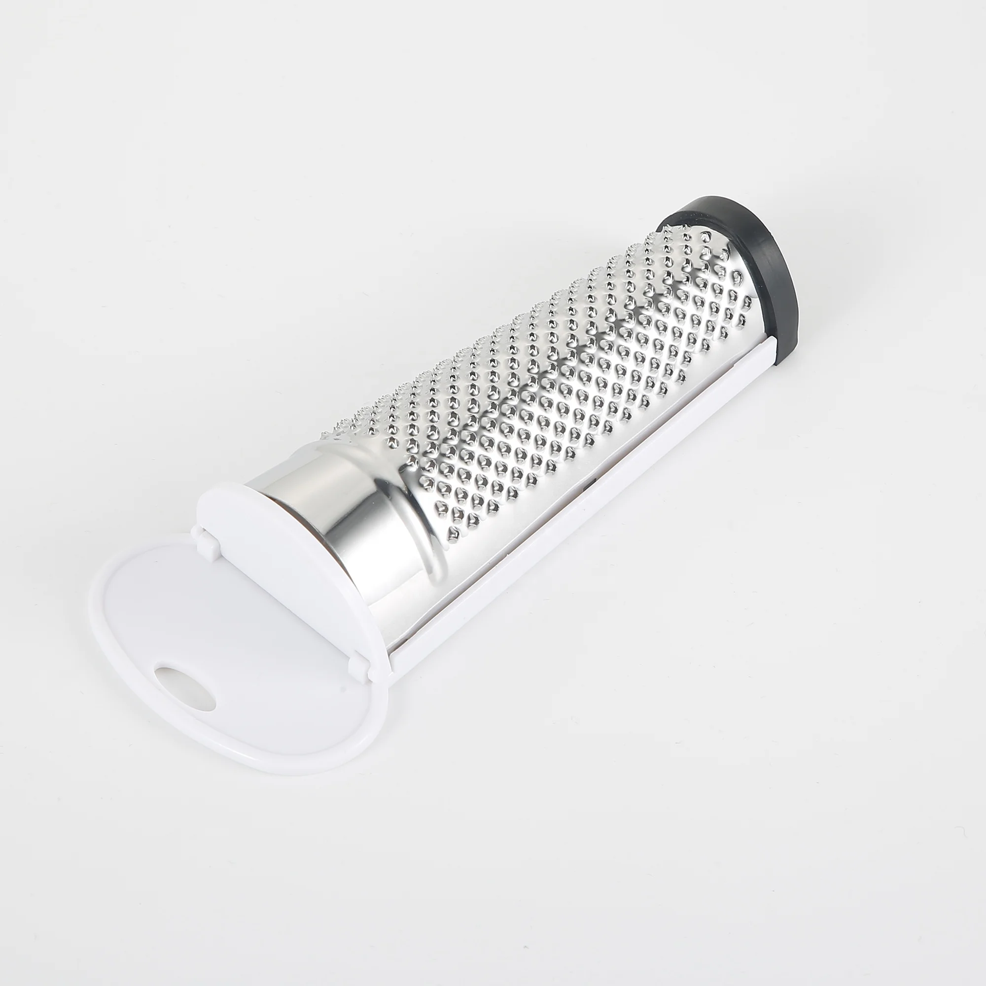 New Fancy 304 S/S Nutmeg Grater with Plastic Back Side & Foot for Food Parmesan Cheese Ginger Vegetables Lemon Garlic Chocolate