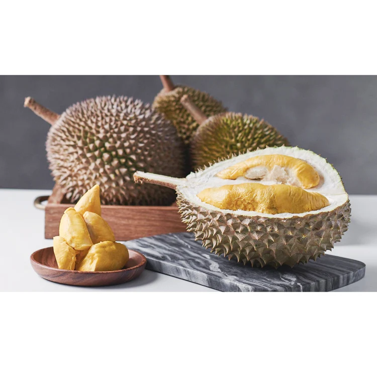 Low Price Bulk Sale D197 Golden Musang King Whole Fruit with Shell Premium Malaysia Freeze Durian Top Fruits