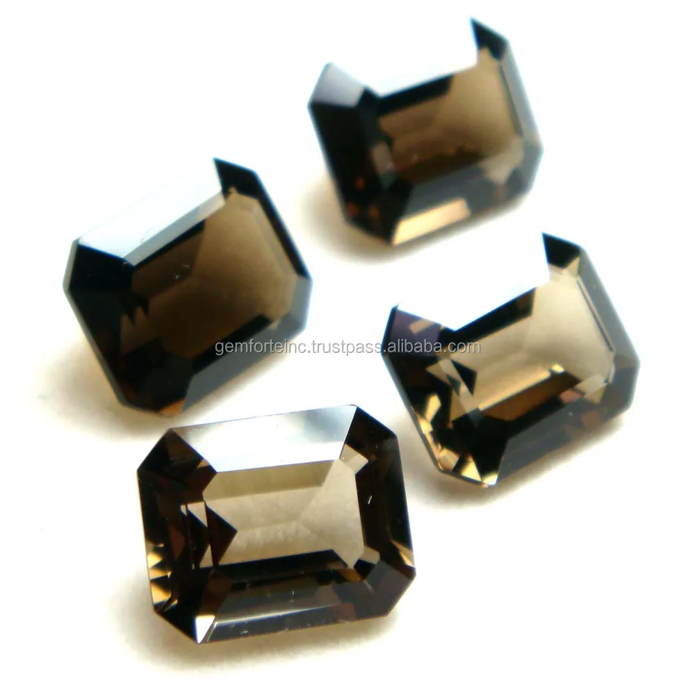 AAA Quality Round Smokey Quartz Cut Gemstones 6mm AAA Quality Indian Quality Gemstone Supplier Smoky Quartz Faceted Cut Gemstone