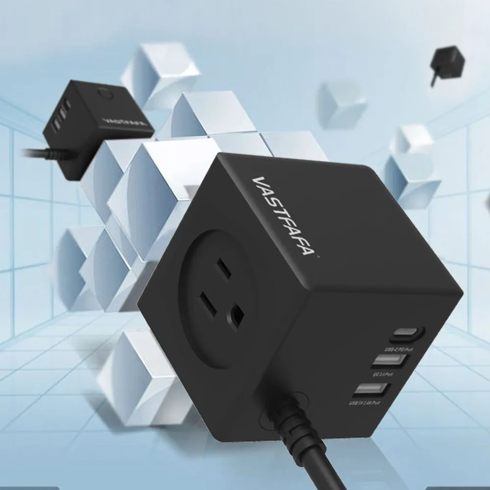 Лидер продаж сетевой куб с 3 USB-портами для дома офиса и