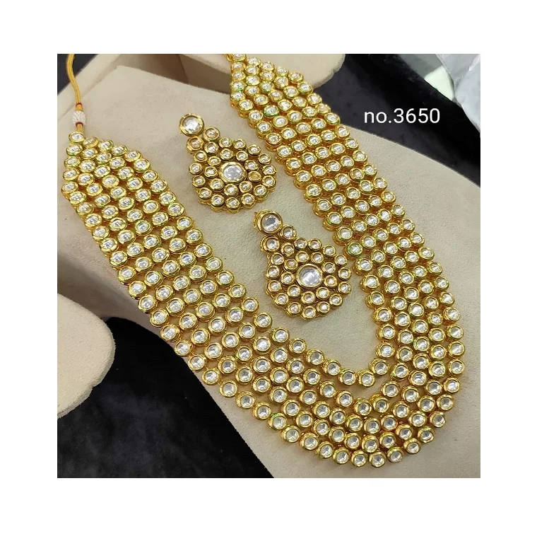 
 Оптовый Поставщик индийских искусственных свадебных ювелирных изделий Kundan по лучшей цене в Индии  