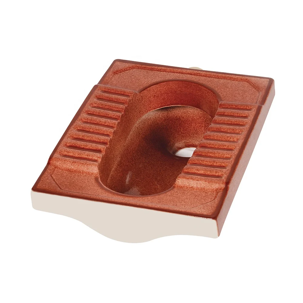 
Rustic Coffee Brown Burgundy Rustic Color Ceramic City Cite Pan Sanitary Wares Bathroom Orrisa Pan Indian WC C. T. Pan 