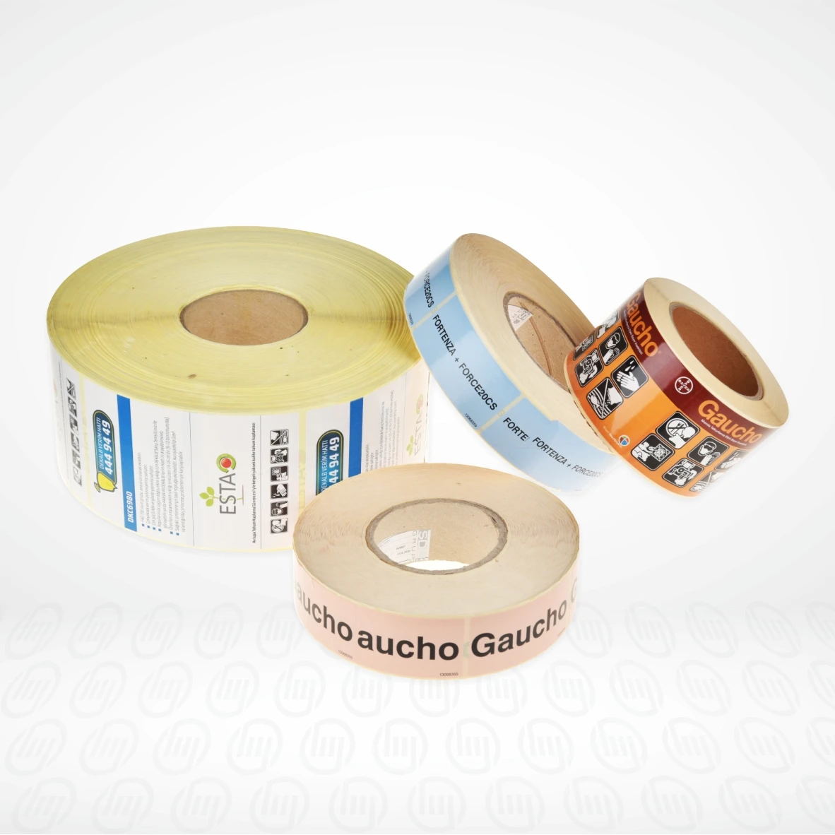 Клейкая лента в рулоне наполовину режущий нож с цветным принтом