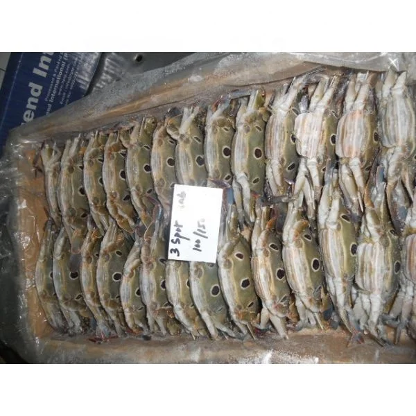 Offering processed seafoods/3 spot swimming crabs