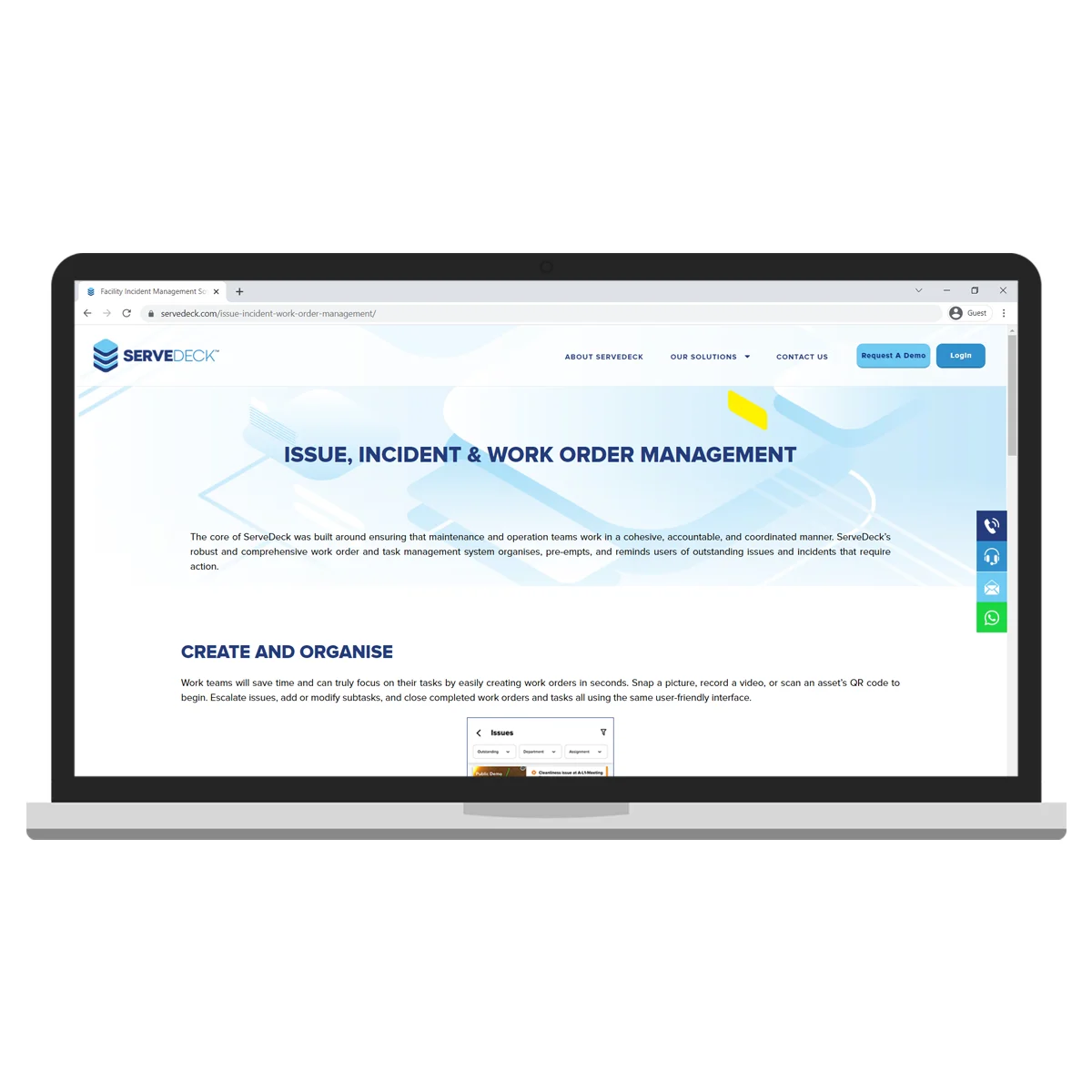 Best Hotel Issue and WorkOrder Management, Best Collaboration Smart Facility Solution with Real Time status, update and reminder