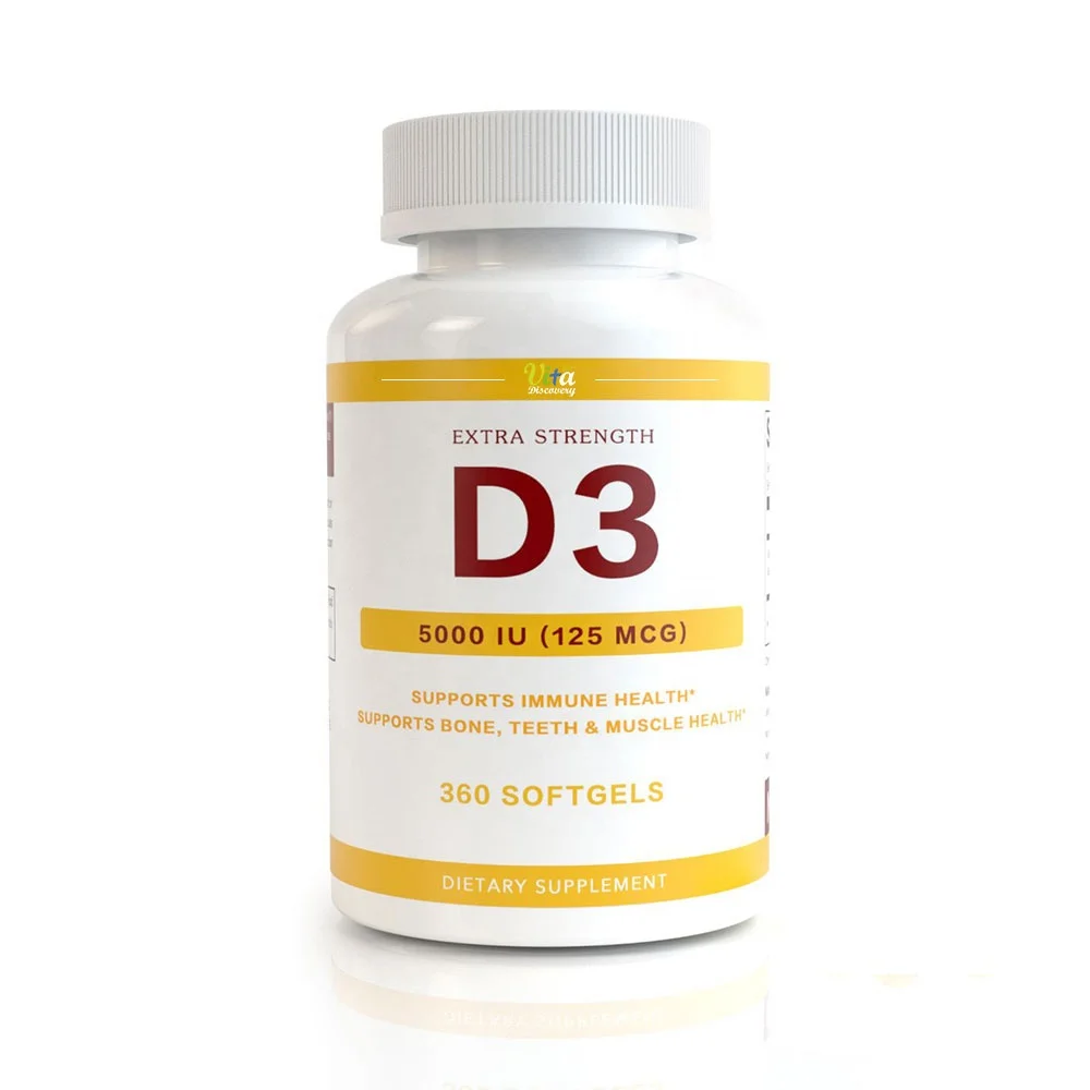 Private Label Nature Calcium Vitamin D3 K2 Capsule For Support Bone