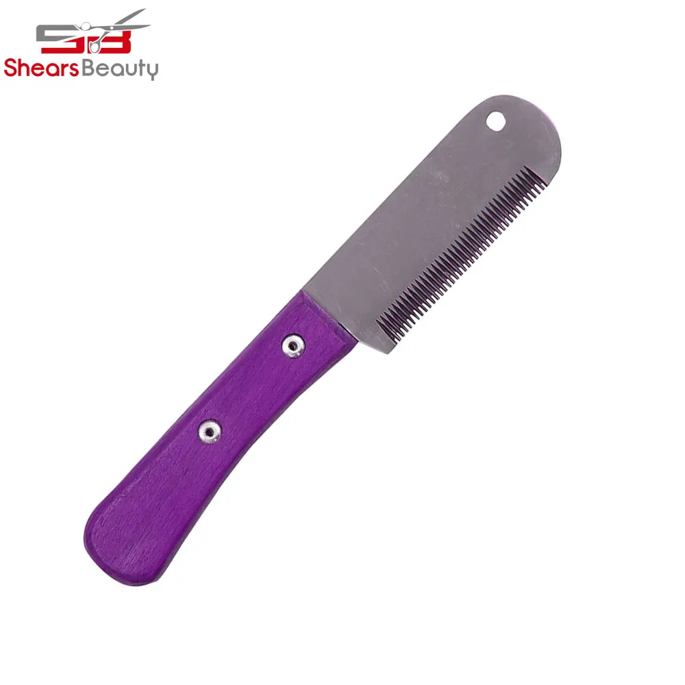Hot Selling 6-Inch Stripping Knife, Wooden Handle Medium Teeth, 3-Inch Blade Stainless Steel Striping Knife