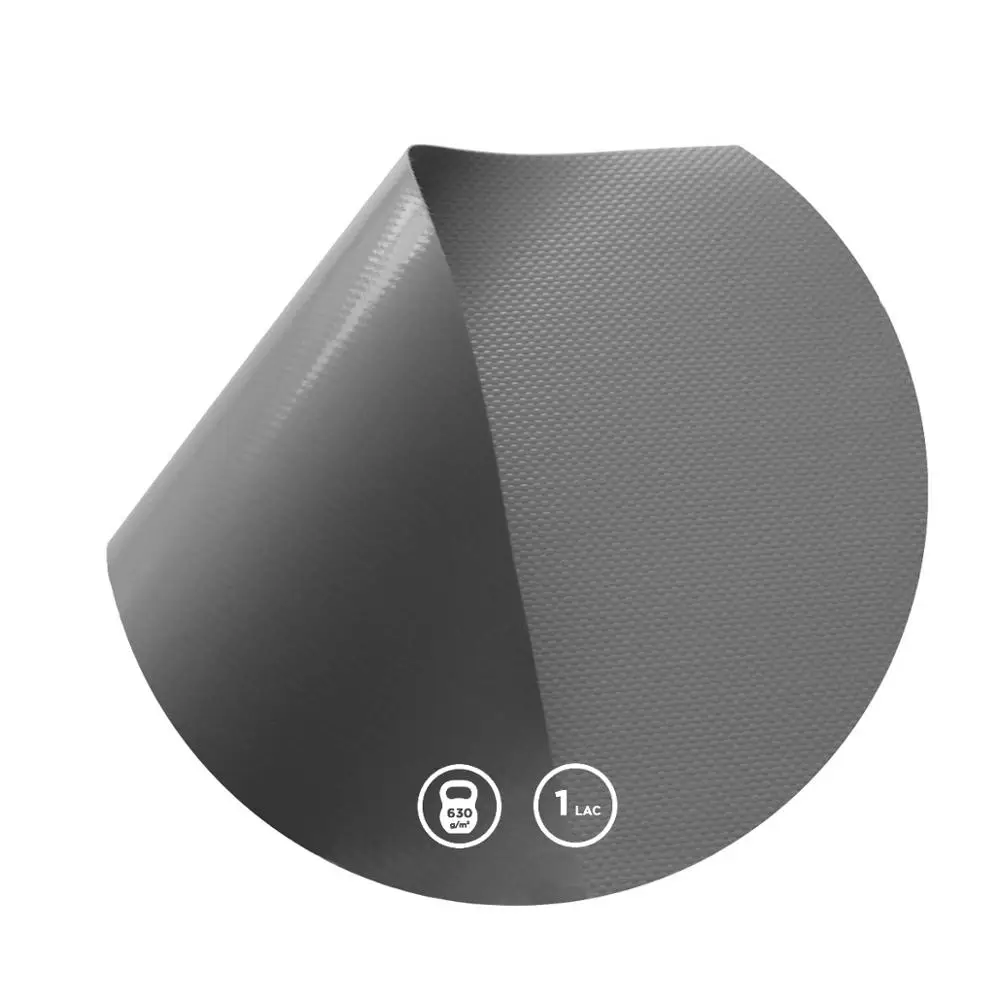 
IVCORE PES Fabric Waterproof 630 G, 1 LAC 100% Polyester Woven Tarpaulin PVC Coated Refer to RAL Color Chart Solid 2.5- 3.2 M 