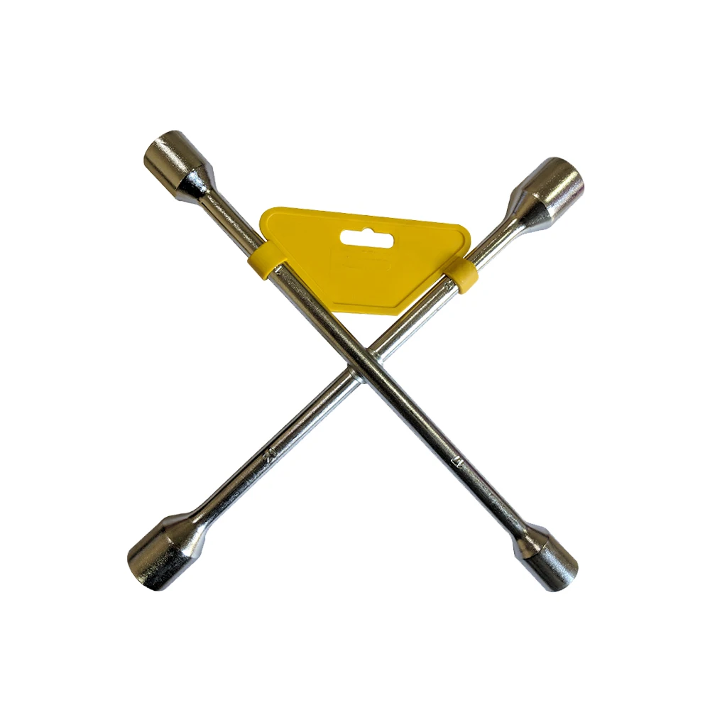 Best Quality Cross Wheel Spanner Lug Wrench Carbon Steel Satin Manufacturer 1 Years Finish Black