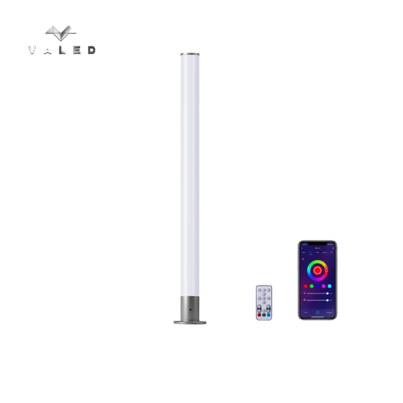 VALED High quality custom modern led rgb  360 degree floor lamp amazon luxury modern standing APP lamp