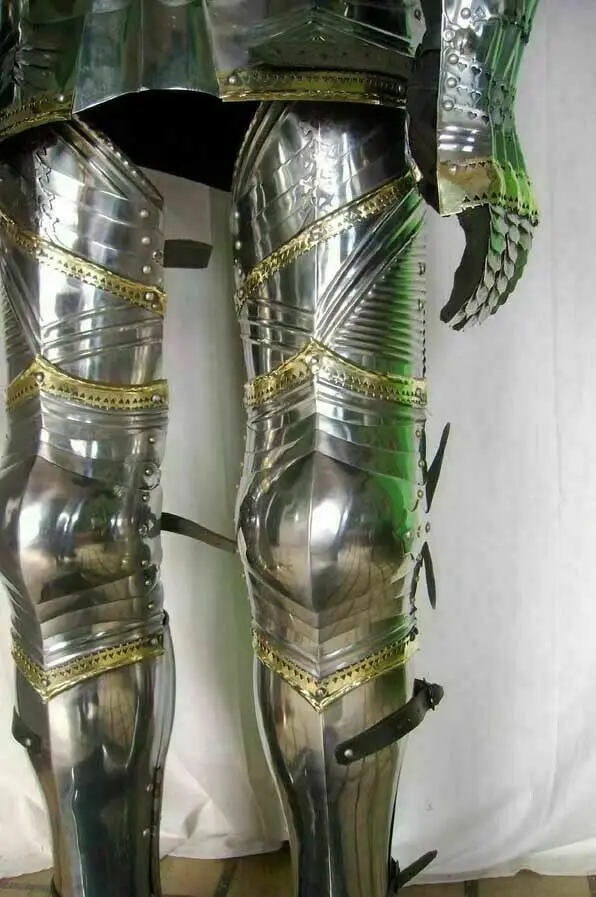 Medieval Knight Wearable Suit Of Armor Crusader Gothic Full Body Armour ZA79