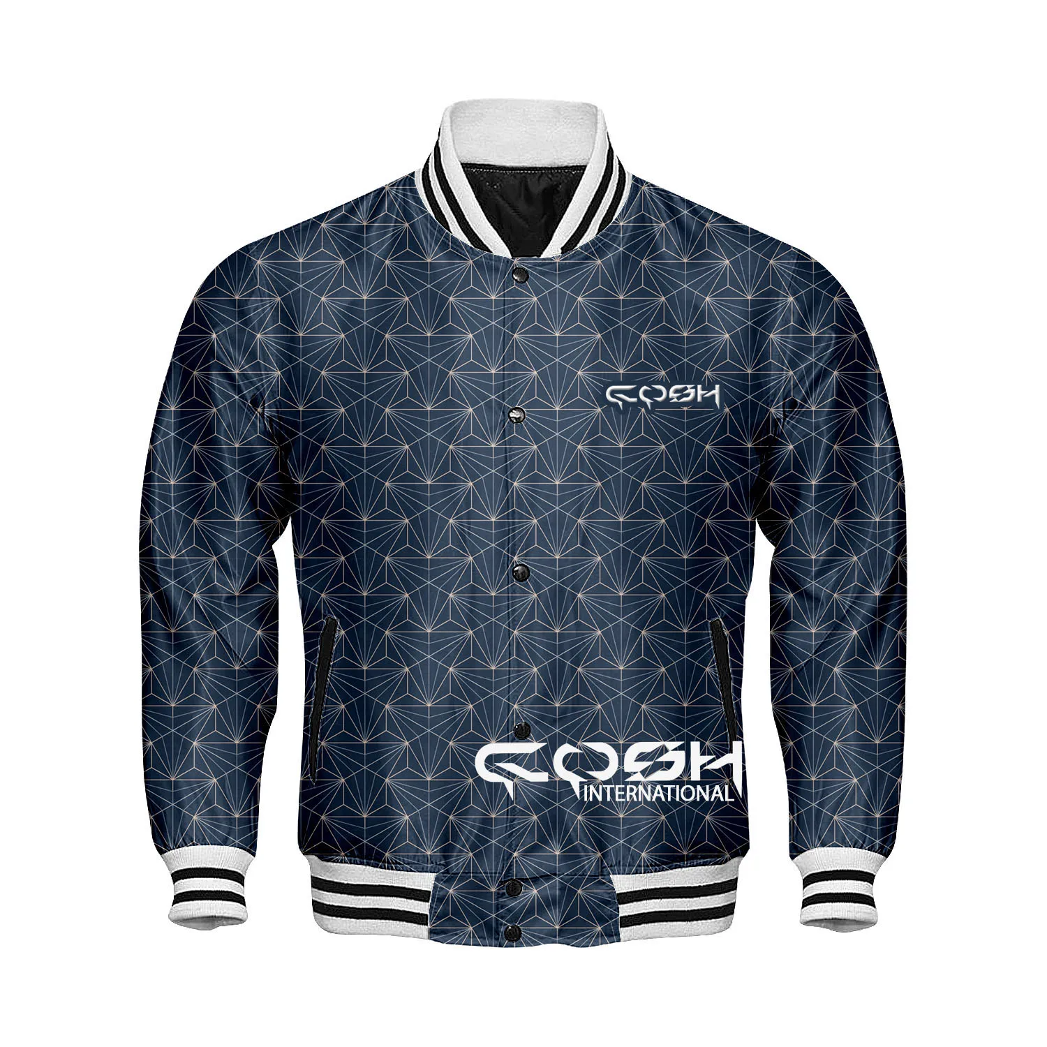 Highquality Sublimation Printed Baseball Jacket Sports And team Wear Windproof Letterman Pullover Jacket Vendor From Pakistan