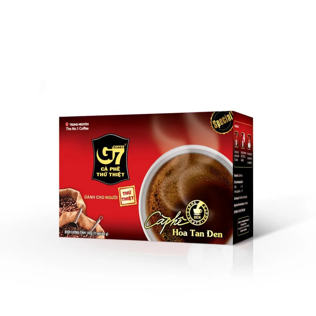 Trung Nguyen Coffee - G7 Black Instant Coffee (Box 15 Sachets)