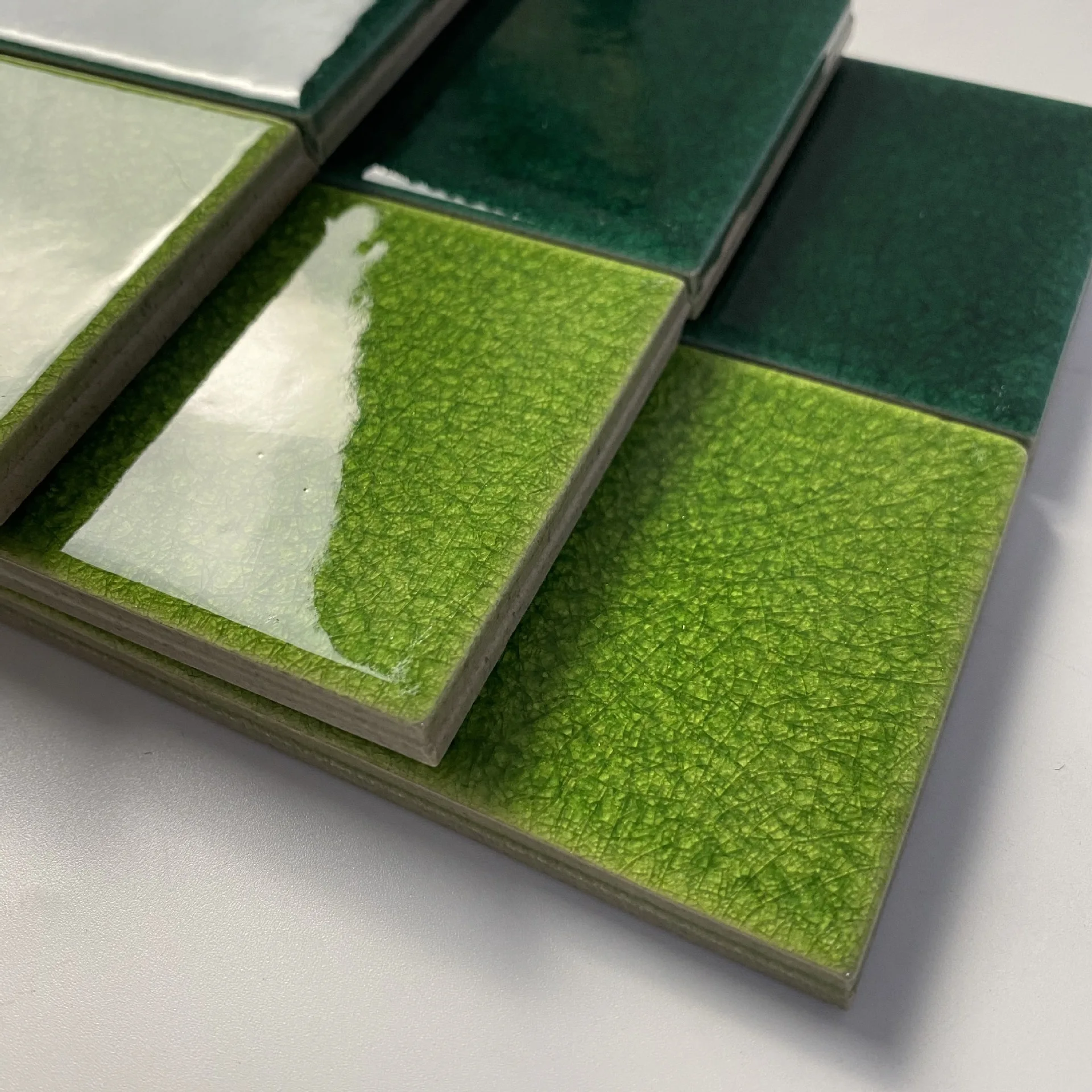 60x200mm Luxury Handmade Ice-Cracked Moroccan Ceramic Wall Bricks Polished Glazed Porcelain Art Tiles for Kitchen Bathroom Wall