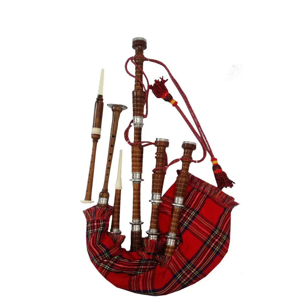 BLACK Bagpipe Scottish Great Highland Rosewood Bagpipe