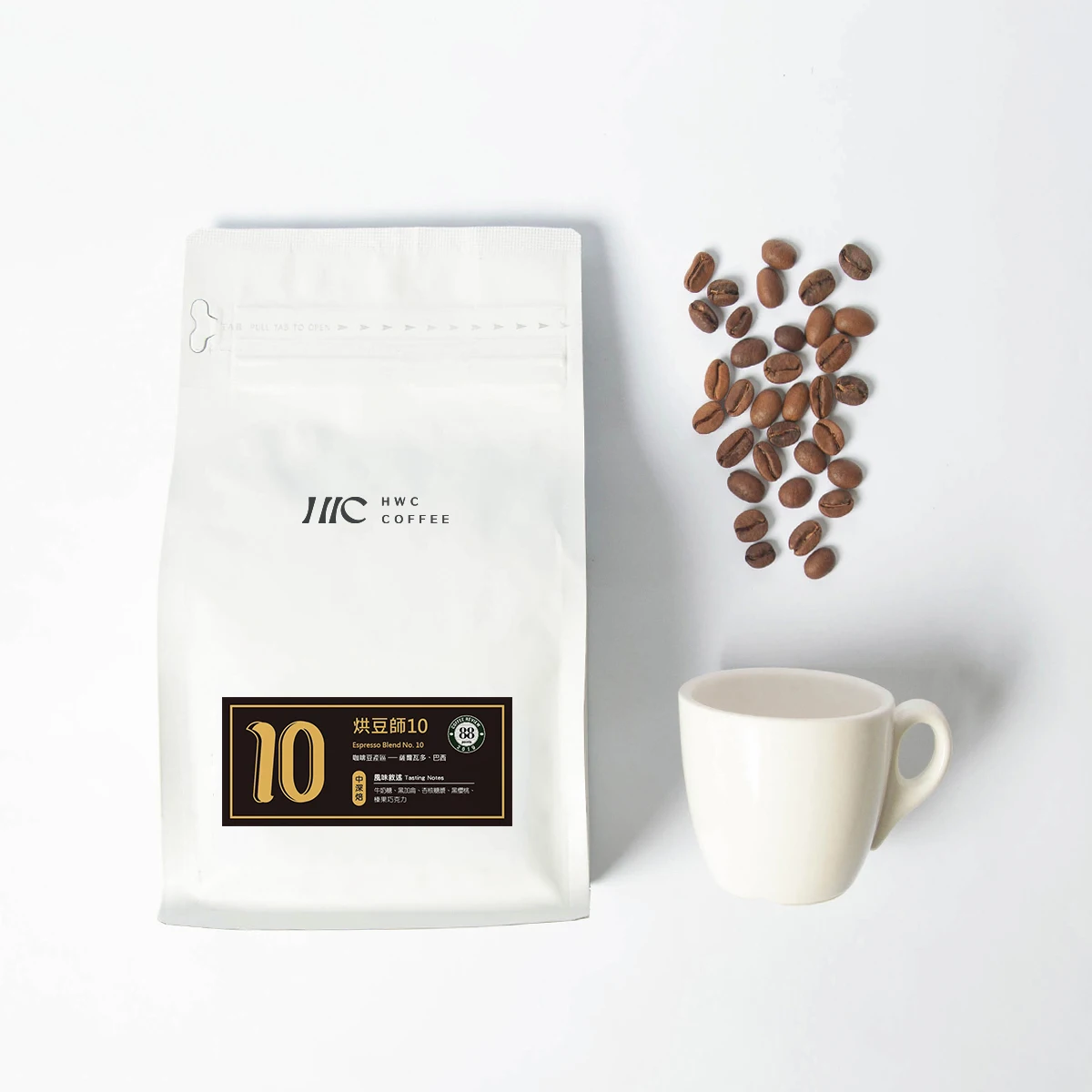 Factory price HWC signature Golden blend No.10 hwc arabica roast whole bean coffee beans price