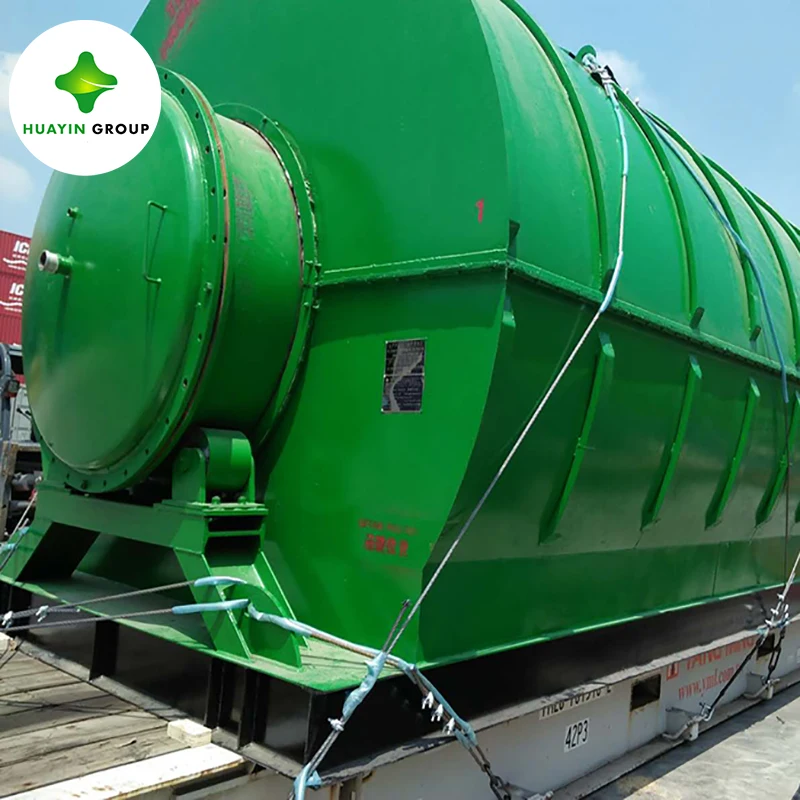 
HUAYIN Waste tire pyrolysis reactor recycling machine to diesel 