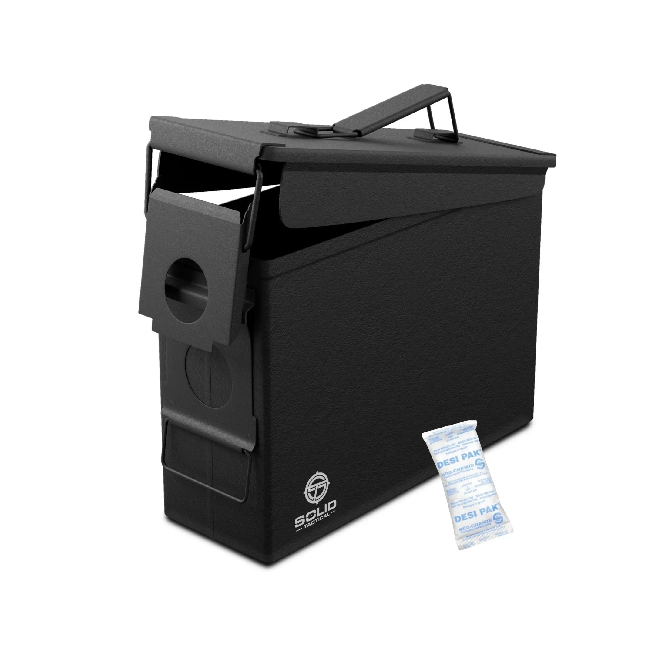 Black 30 Cal Steel Milspec M19A1 Ammo Can by Solid Tactical